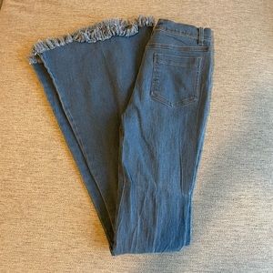 Distressed bell bottoms